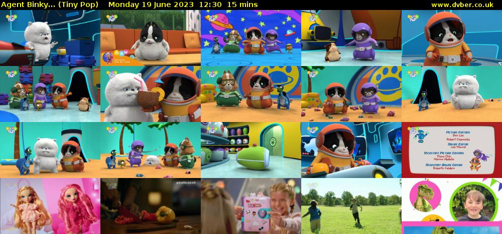 Agent Binky... (Tiny Pop) Monday 19 June 2023 12:30 - 12:45