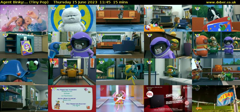 Agent Binky:... (Tiny Pop) Thursday 15 June 2023 11:45 - 12:00