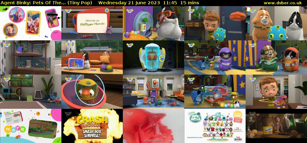 Agent Binky: Pets Of The... (Tiny Pop) Wednesday 21 June 2023 11:45 - 12:00
