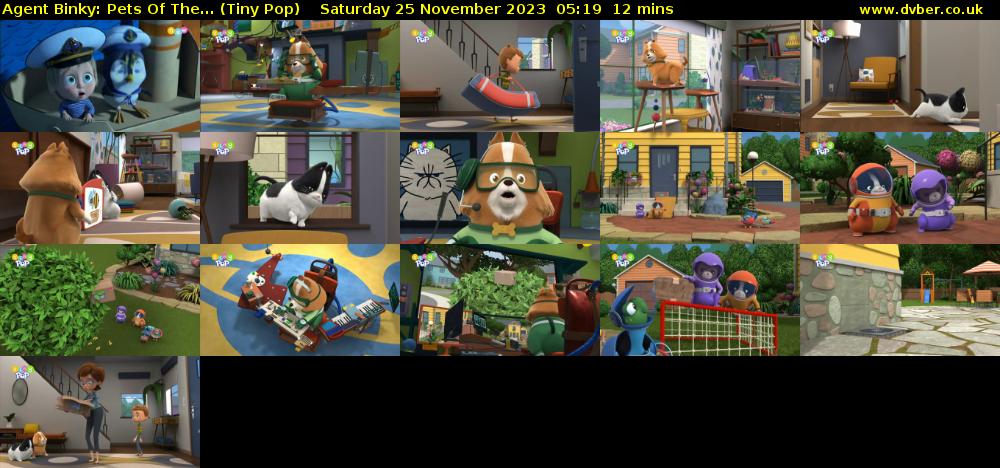 Agent Binky: Pets Of The... (Tiny Pop) Saturday 25 November 2023 05:19 - 05:31
