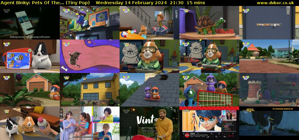 Agent Binky: Pets Of The... (Tiny Pop) Wednesday 14 February 2024 21:30 - 21:45