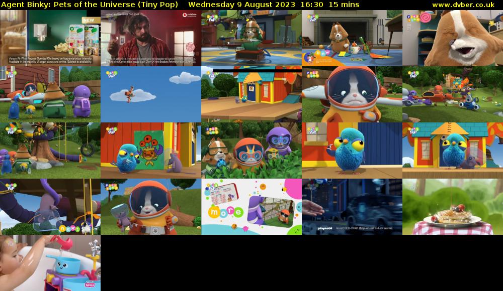 Agent Binky: Pets Of The Universe (Tiny Pop) Wednesday 9 August 2023 16:30 - 16:45