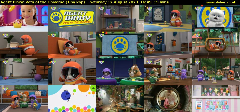 Agent Binky: Pets Of The Universe (Tiny Pop) Saturday 12 August 2023 16:45 - 17:00