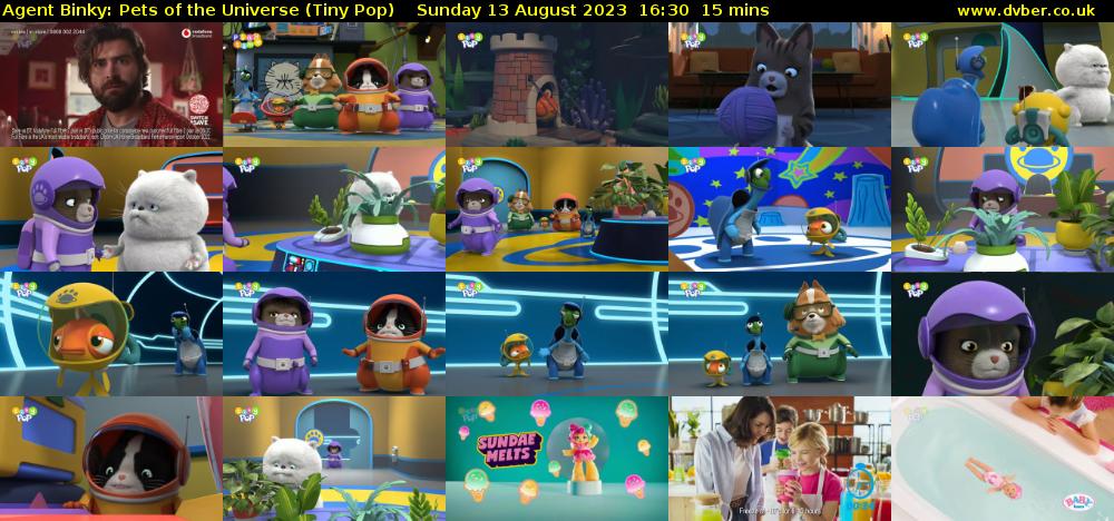 Agent Binky: Pets Of The Universe (Tiny Pop) Sunday 13 August 2023 16:30 - 16:45