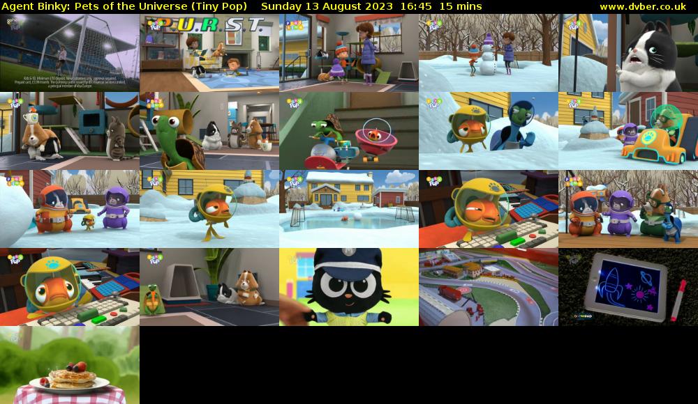 Agent Binky: Pets Of The Universe (Tiny Pop) Sunday 13 August 2023 16:45 - 17:00