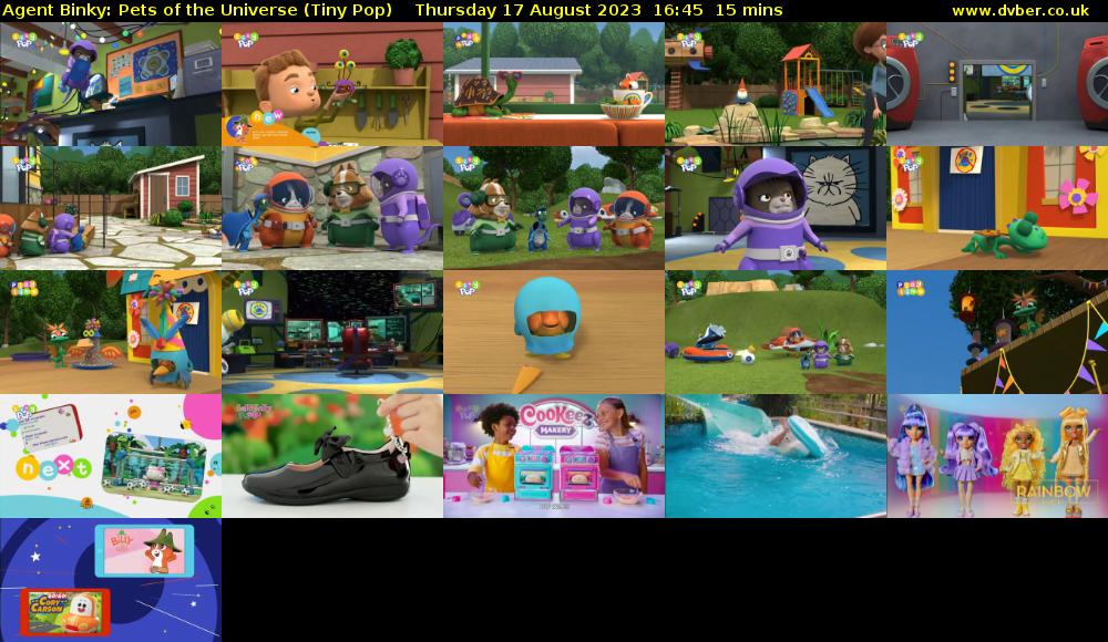 Agent Binky: Pets Of The Universe (Tiny Pop) Thursday 17 August 2023 16:45 - 17:00