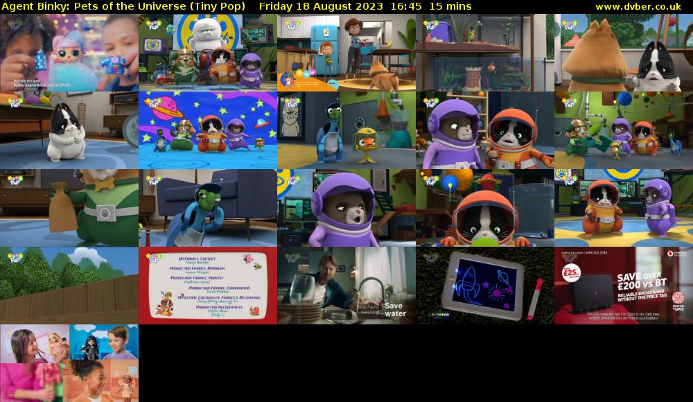 Agent Binky: Pets Of The Universe (Tiny Pop) Friday 18 August 2023 16:45 - 17:00