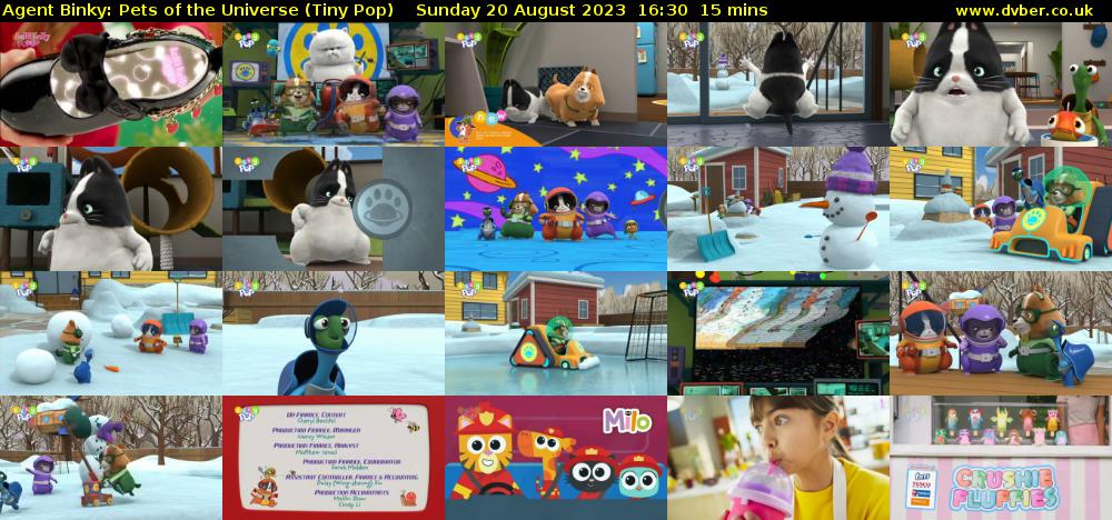 Agent Binky: Pets Of The Universe (Tiny Pop) Sunday 20 August 2023 16:30 - 16:45