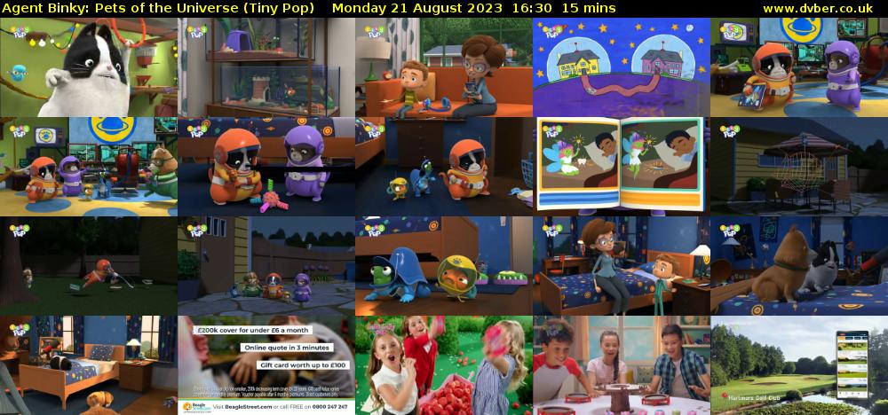 Agent Binky: Pets Of The Universe (Tiny Pop) Monday 21 August 2023 16:30 - 16:45