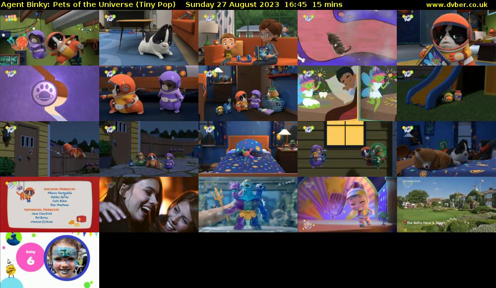 Agent Binky: Pets Of The Universe (Tiny Pop) Sunday 27 August 2023 16:45 - 17:00