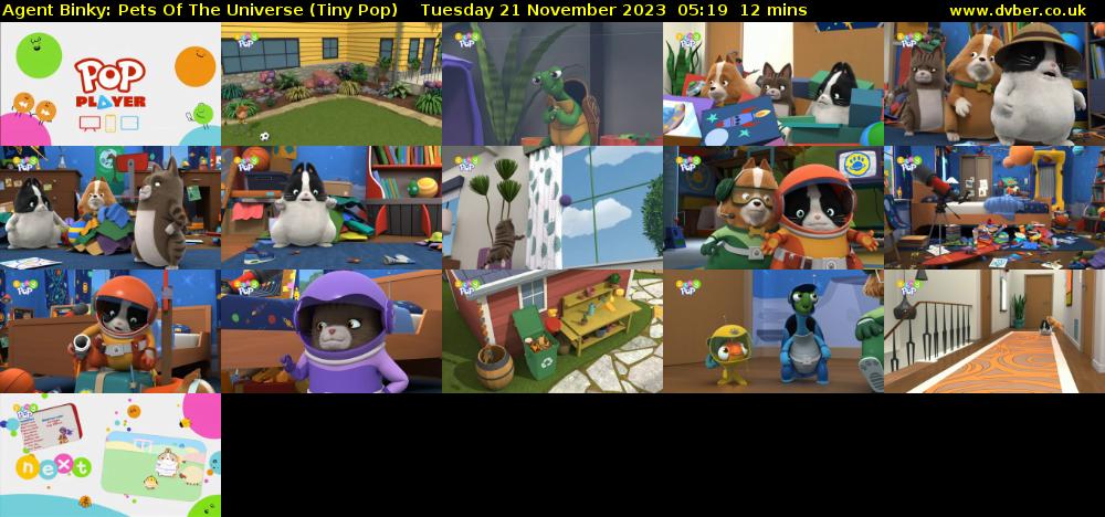 Agent Binky: Pets Of The Universe (Tiny Pop) Tuesday 21 November 2023 05:19 - 05:31