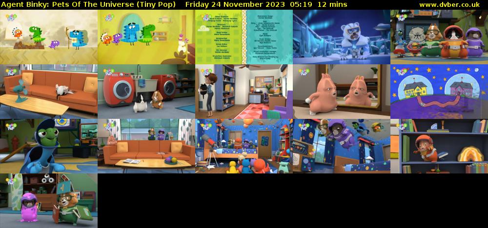 Agent Binky: Pets Of The Universe (Tiny Pop) Friday 24 November 2023 05:19 - 05:31