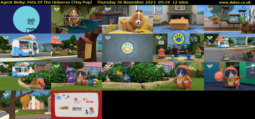 Agent Binky: Pets Of The Universe (Tiny Pop) Thursday 30 November 2023 05:19 - 05:31