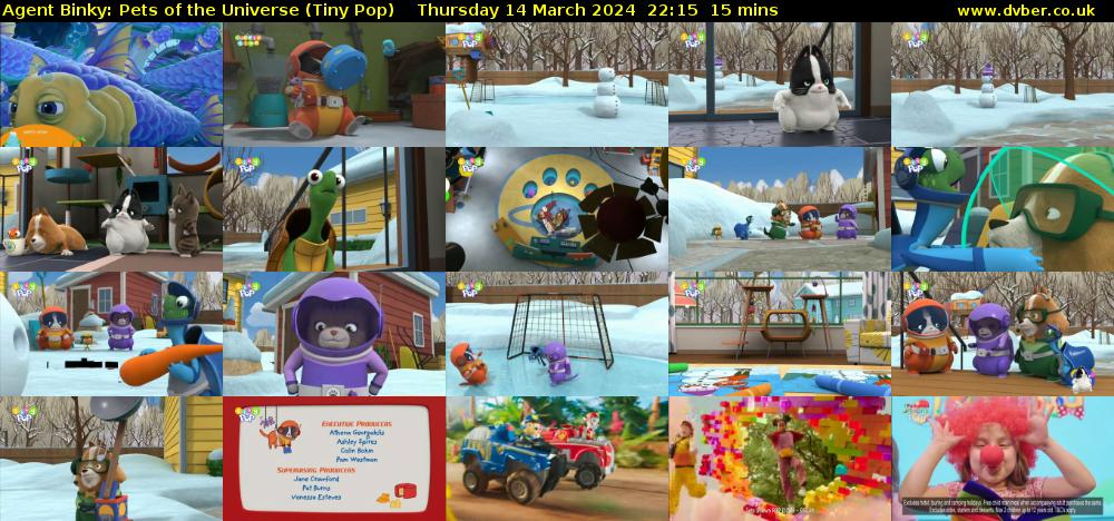 Agent Binky: Pets Of The Universe (Tiny Pop) Thursday 14 March 2024 22:15 - 22:30