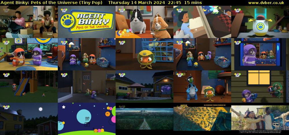Agent Binky: Pets Of The Universe (Tiny Pop) Thursday 14 March 2024 22:45 - 23:00