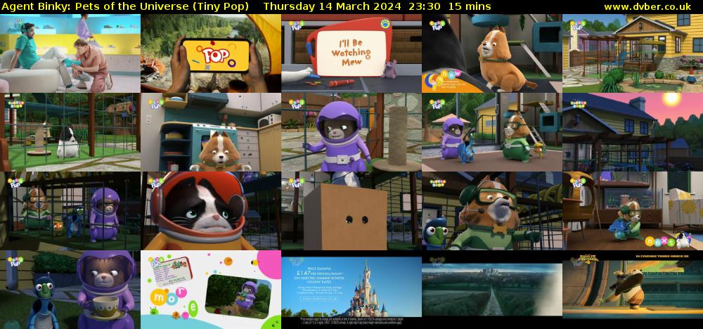 Agent Binky: Pets Of The Universe (Tiny Pop) Thursday 14 March 2024 23:30 - 23:45