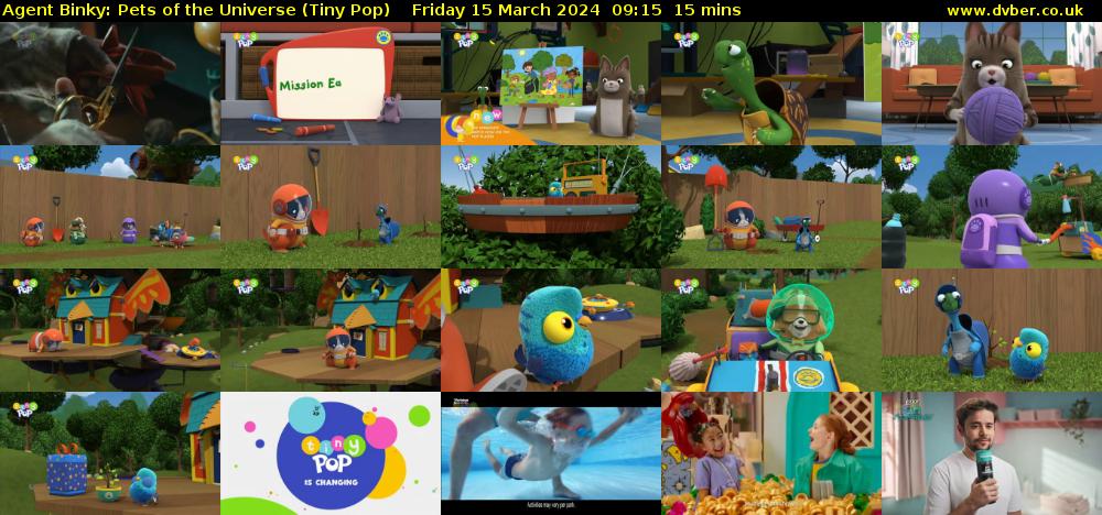 Agent Binky: Pets Of The Universe (Tiny Pop) Friday 15 March 2024 09:15 - 09:30