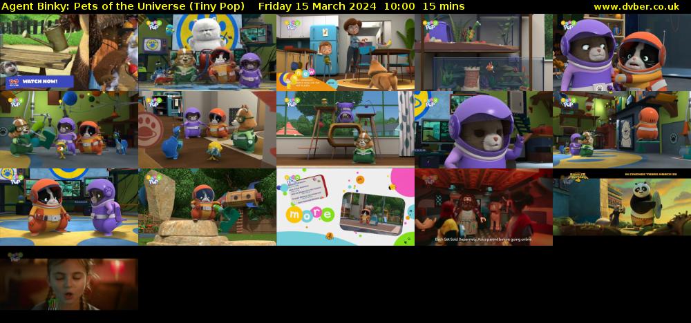 Agent Binky: Pets Of The Universe (Tiny Pop) Friday 15 March 2024 10:00 - 10:15