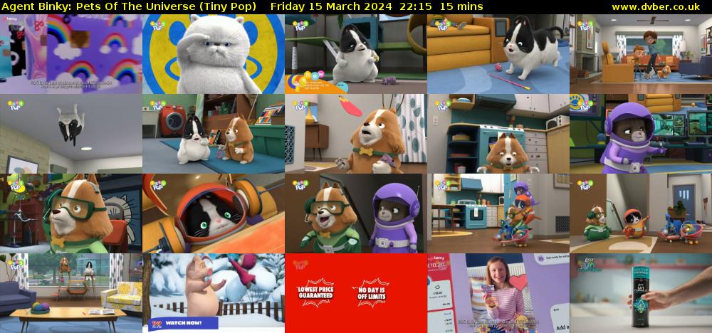 Agent Binky: Pets Of The Universe (Tiny Pop) Friday 15 March 2024 22:15 - 22:30