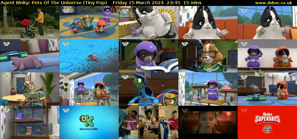 Agent Binky: Pets Of The Universe (Tiny Pop) Friday 15 March 2024 23:45 - 00:00