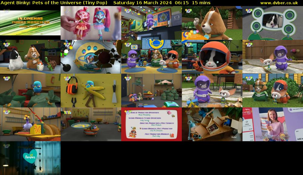 Agent Binky: Pets Of The Universe (Tiny Pop) Saturday 16 March 2024 06:15 - 06:30