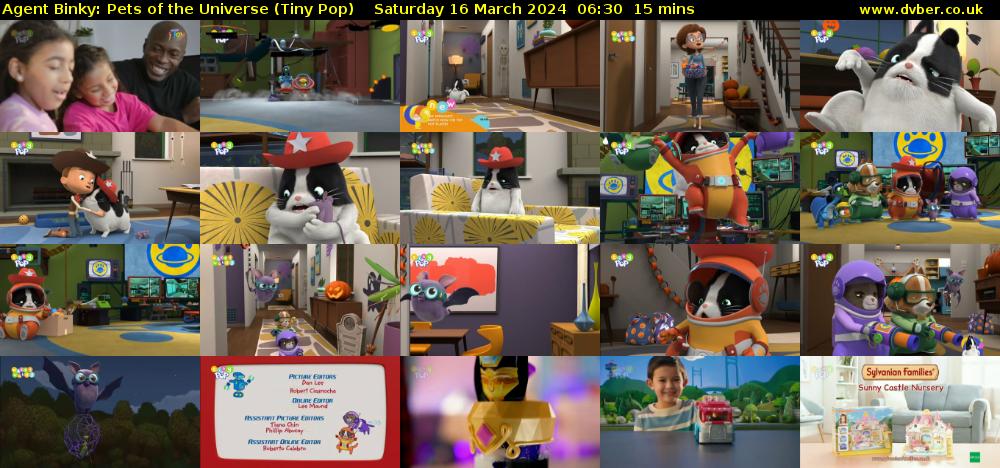 Agent Binky: Pets Of The Universe (Tiny Pop) Saturday 16 March 2024 06:30 - 06:45
