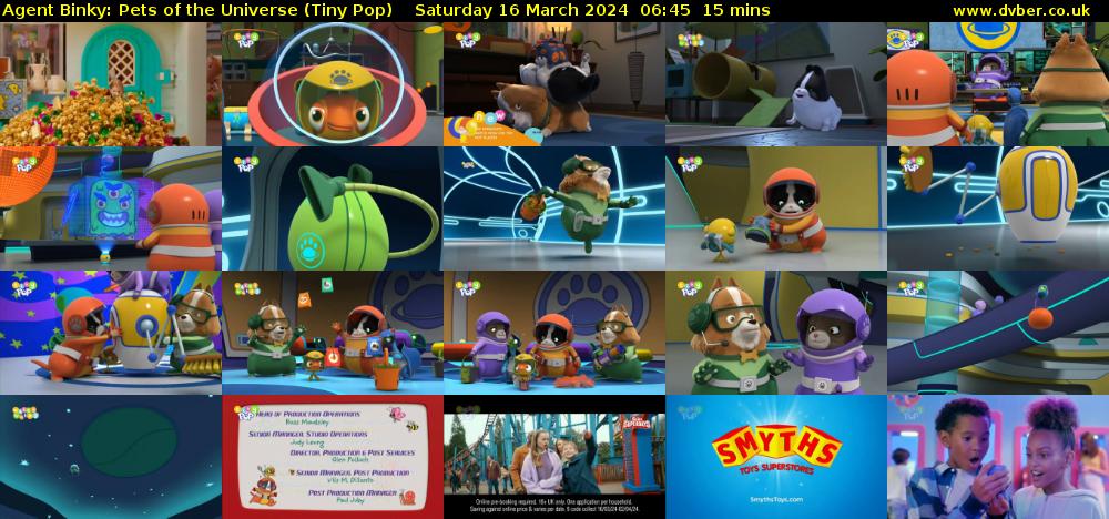 Agent Binky: Pets Of The Universe (Tiny Pop) Saturday 16 March 2024 06:45 - 07:00