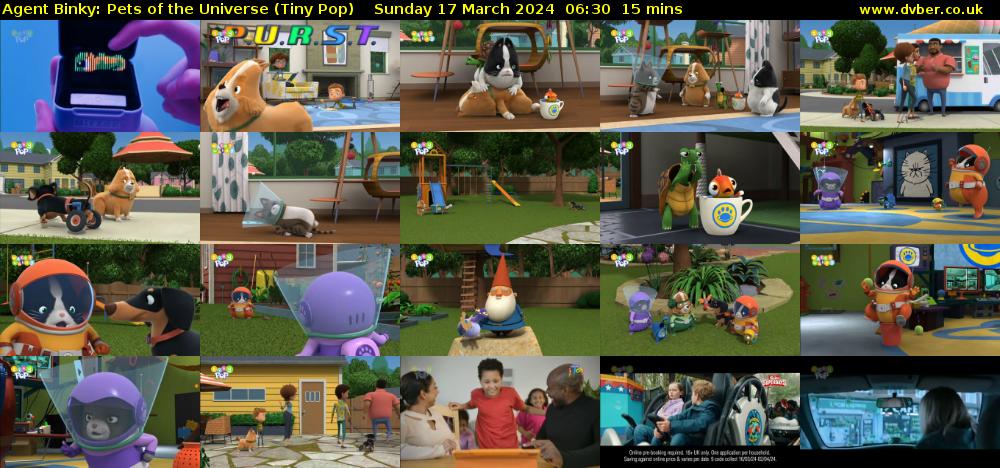Agent Binky: Pets Of The Universe (Tiny Pop) Sunday 17 March 2024 06:30 - 06:45