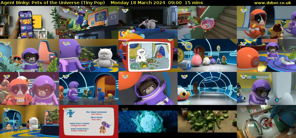 Agent Binky: Pets Of The Universe (Tiny Pop) Monday 18 March 2024 09:00 - 09:15
