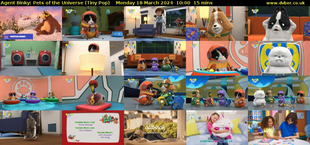 Agent Binky: Pets Of The Universe (Tiny Pop) Monday 18 March 2024 10:00 - 10:15