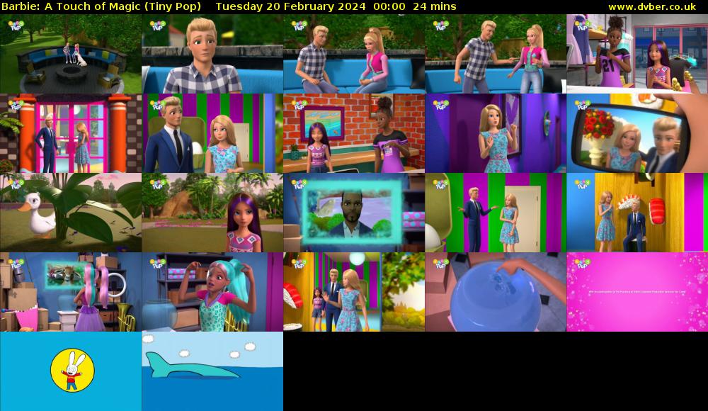 Barbie: A Touch of Magic (Tiny Pop) Tuesday 20 February 2024 00:00 - 00:24