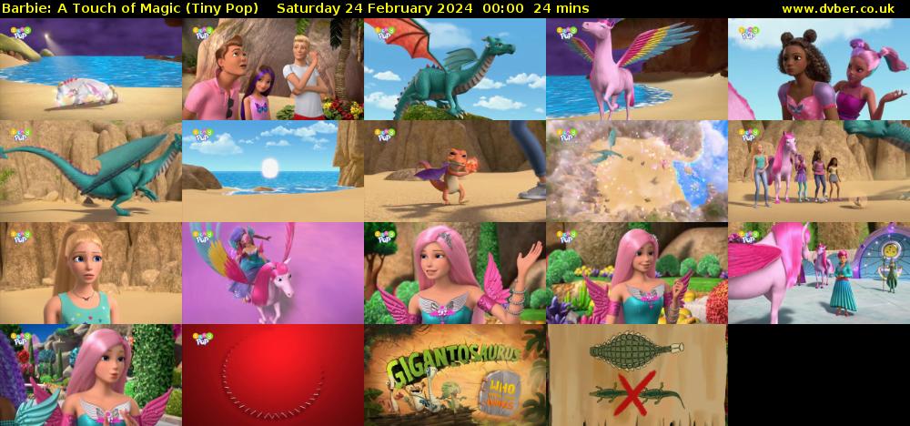 Barbie: A Touch of Magic (Tiny Pop) Saturday 24 February 2024 00:00 - 00:24