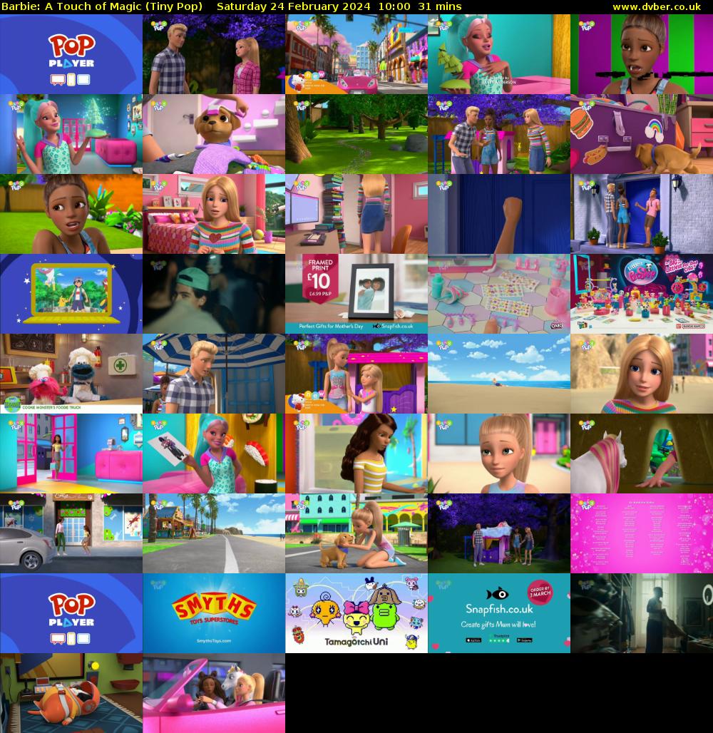Barbie: A Touch of Magic (Tiny Pop) Saturday 24 February 2024 10:00 - 10:31