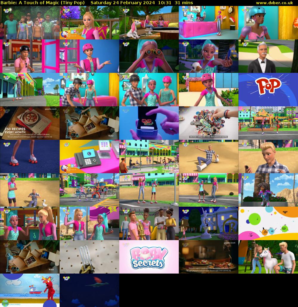 Barbie: A Touch of Magic (Tiny Pop) Saturday 24 February 2024 10:31 - 11:02