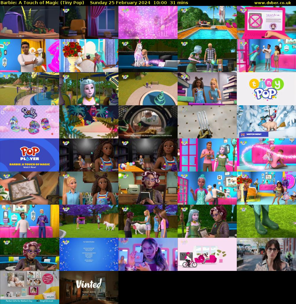 Barbie: A Touch of Magic (Tiny Pop) Sunday 25 February 2024 10:00 - 10:31