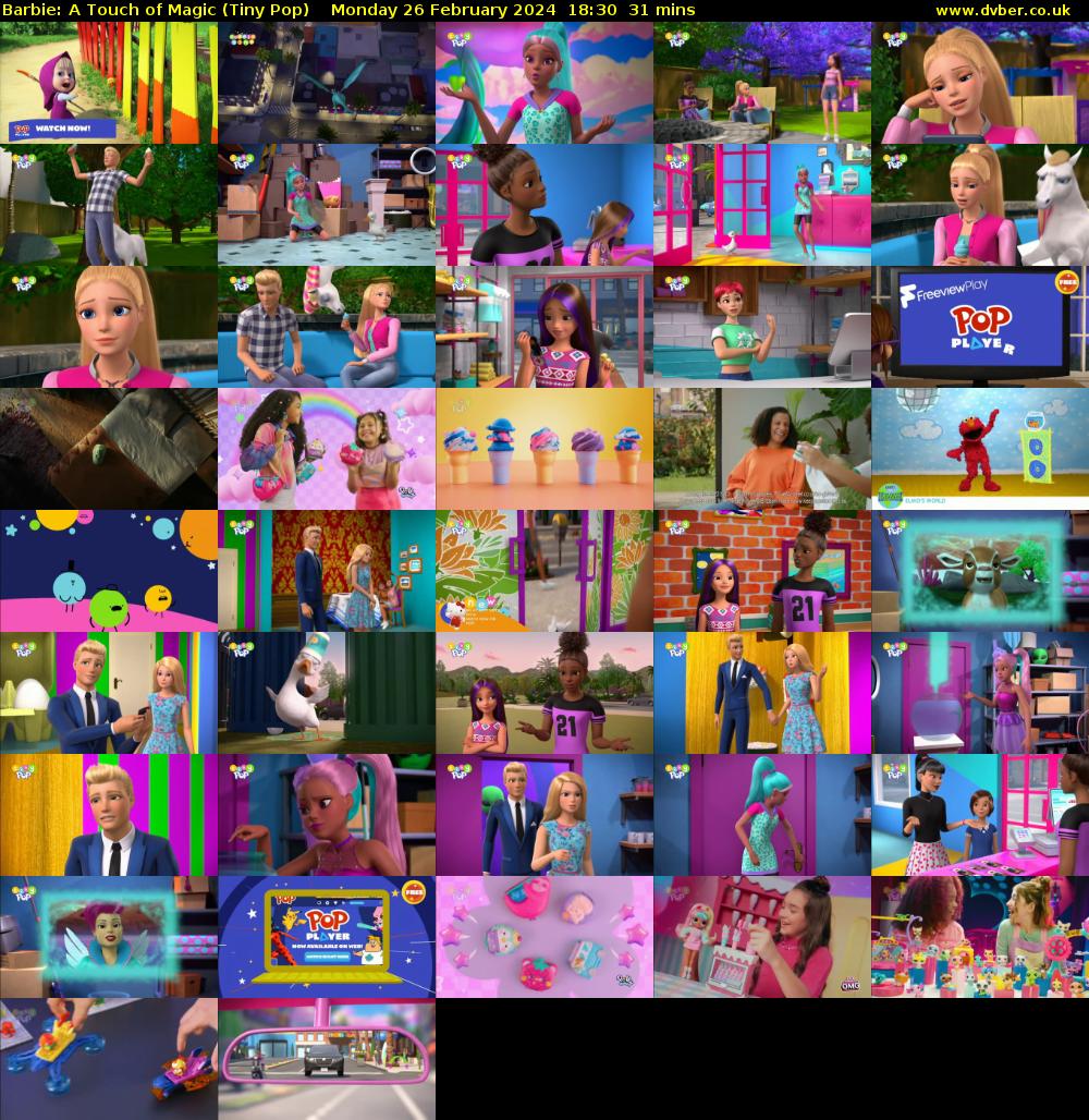 Barbie: A Touch of Magic (Tiny Pop) Monday 26 February 2024 18:30 - 19:01