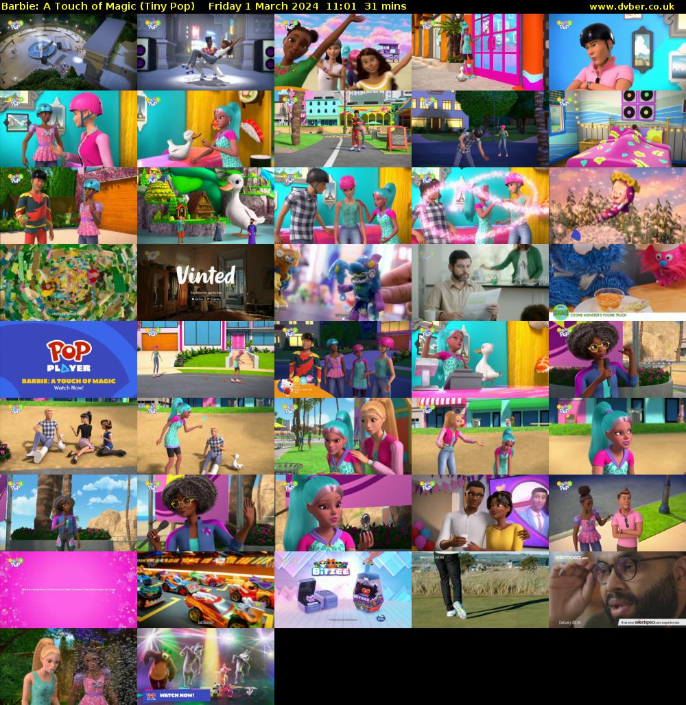 Barbie: A Touch of Magic (Tiny Pop) Friday 1 March 2024 11:01 - 11:32