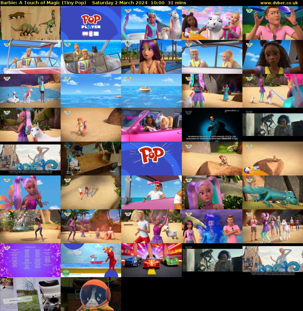 Barbie: A Touch of Magic (Tiny Pop) Saturday 2 March 2024 10:00 - 10:31