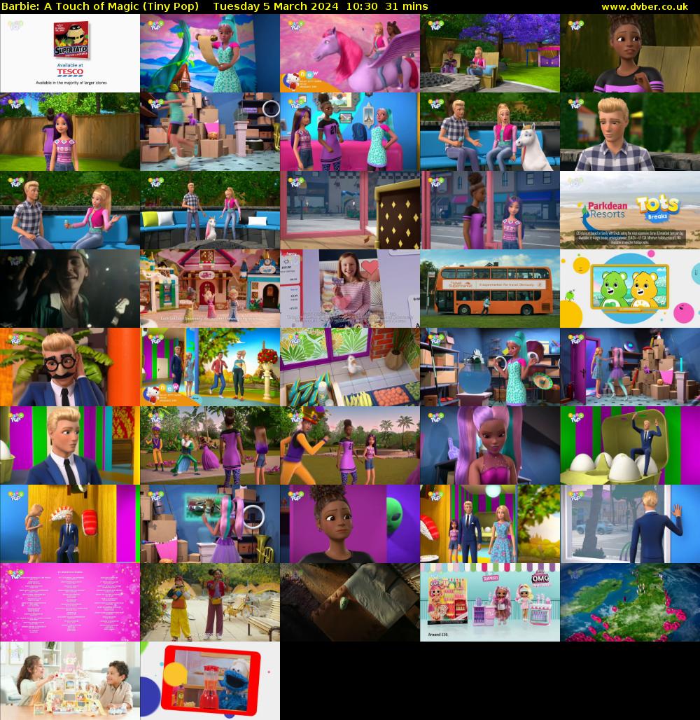 Barbie: A Touch of Magic (Tiny Pop) Tuesday 5 March 2024 10:30 - 11:01