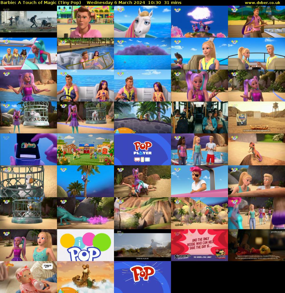 Barbie: A Touch of Magic (Tiny Pop) Wednesday 6 March 2024 10:30 - 11:01