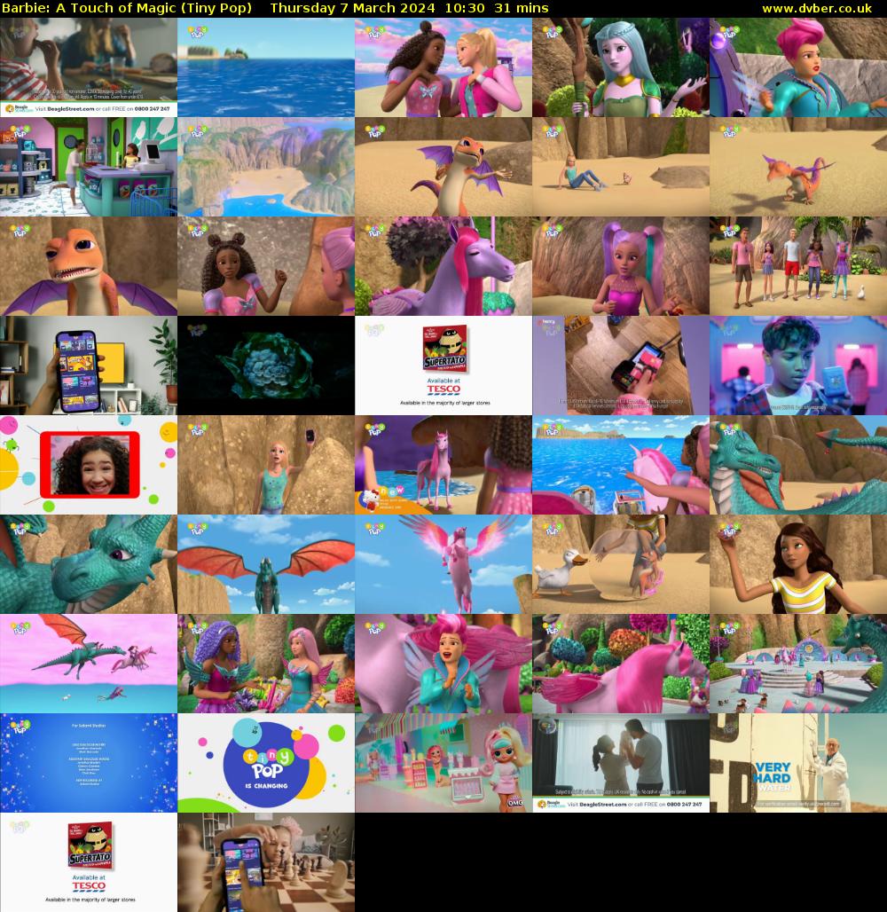 Barbie: A Touch of Magic (Tiny Pop) Thursday 7 March 2024 10:30 - 11:01