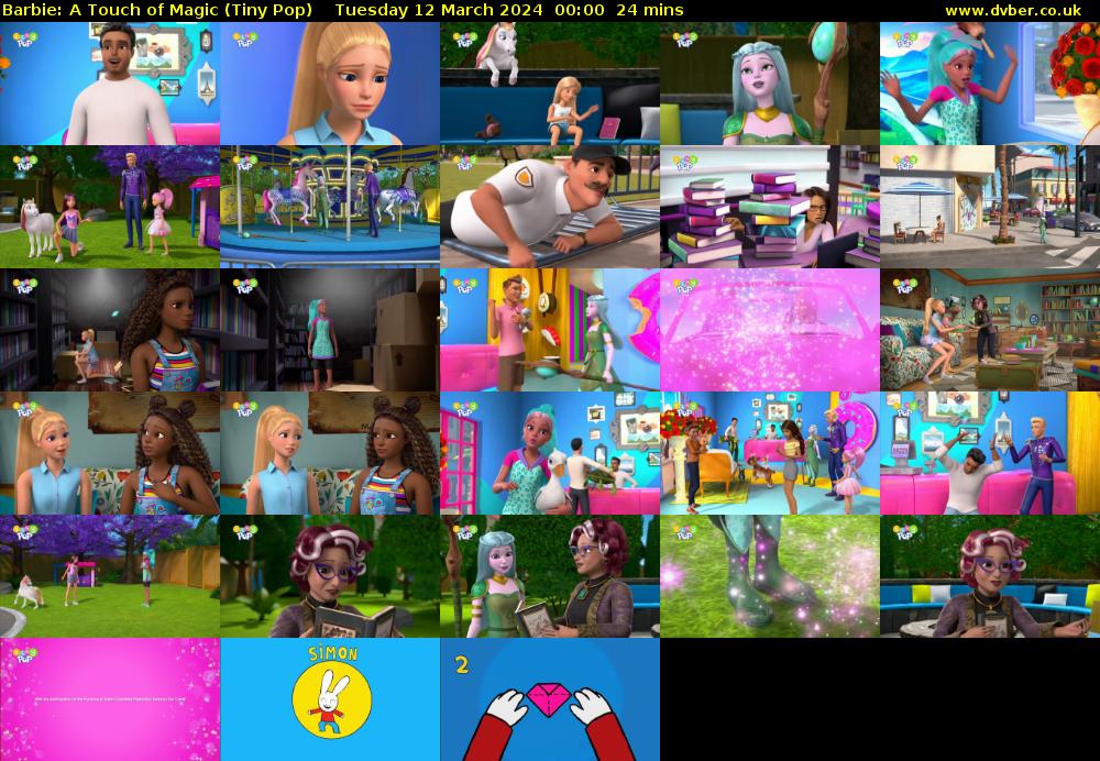 Barbie: A Touch of Magic (Tiny Pop) Tuesday 12 March 2024 00:00 - 00:24