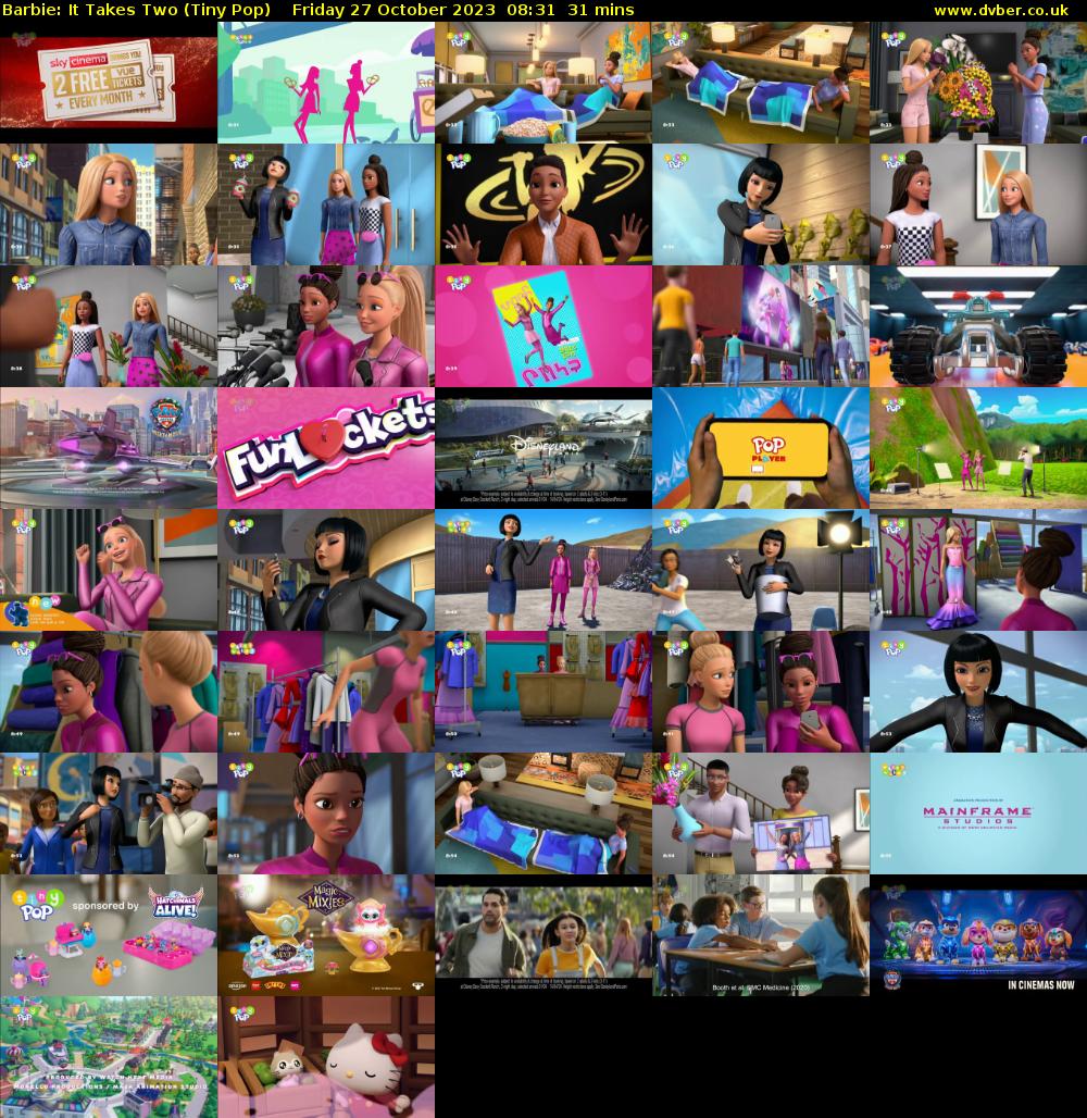 Barbie: It Takes Two (Tiny Pop) Friday 27 October 2023 08:31 - 09:02