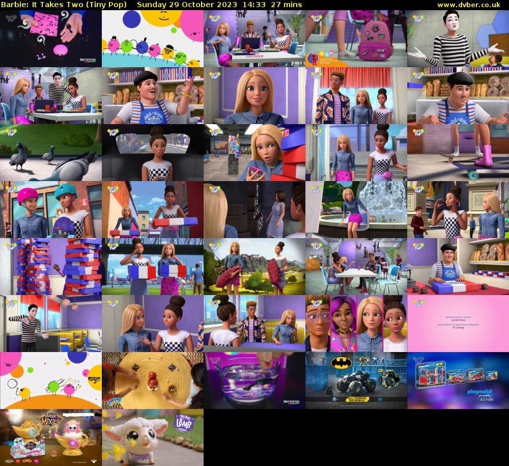 Barbie: It Takes Two (Tiny Pop) Sunday 29 October 2023 14:33 - 15:00