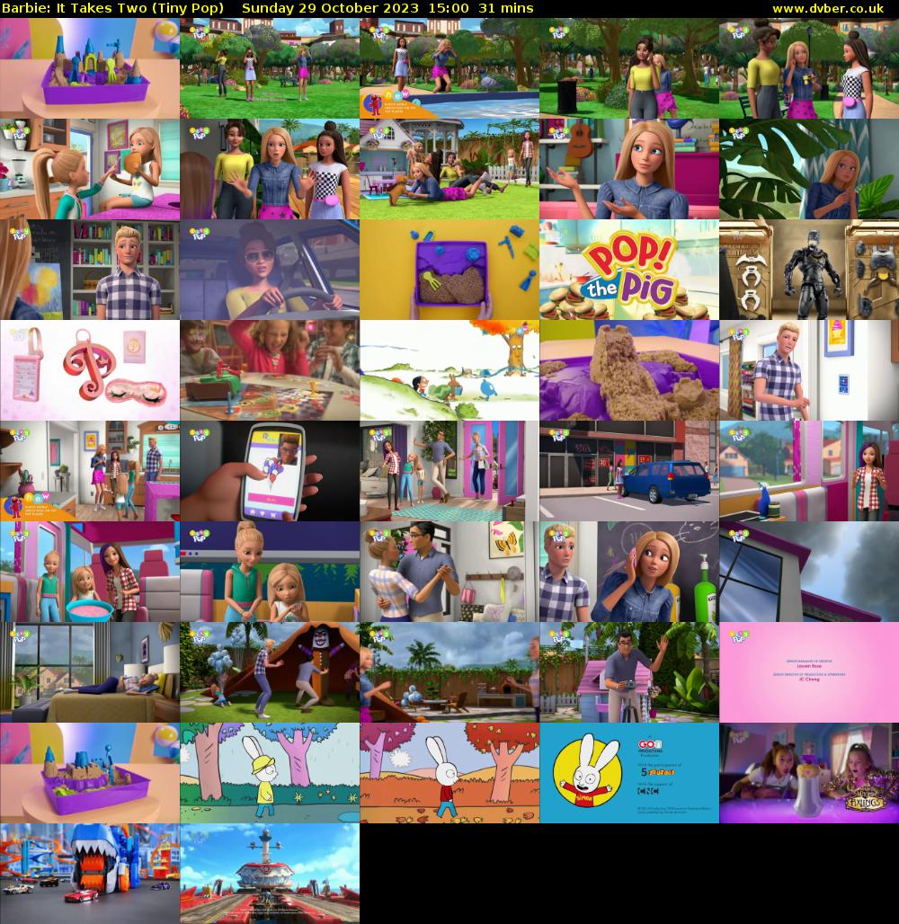 Barbie: It Takes Two (Tiny Pop) Sunday 29 October 2023 15:00 - 15:31