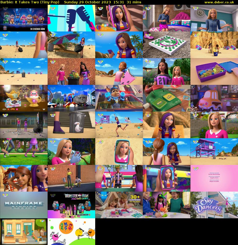 Barbie: It Takes Two (Tiny Pop) Sunday 29 October 2023 15:31 - 16:02