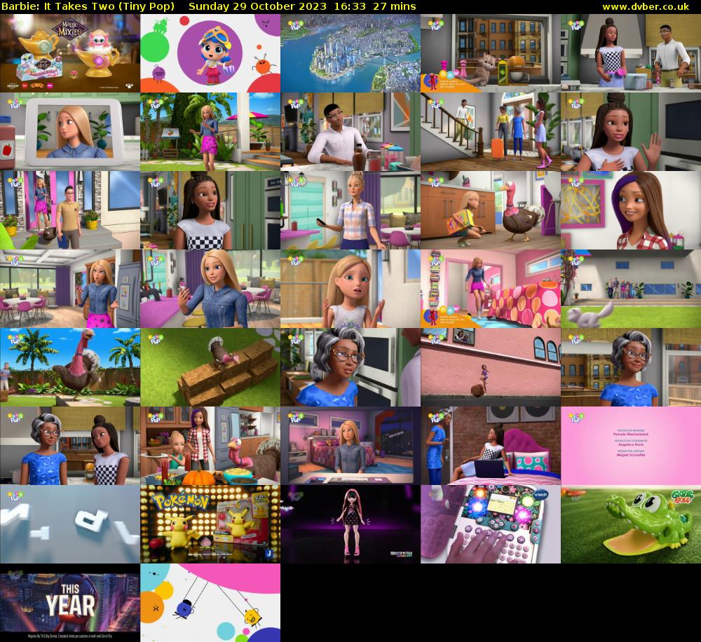 Barbie: It Takes Two (Tiny Pop) Sunday 29 October 2023 16:33 - 17:00