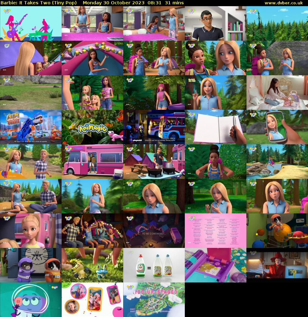Barbie: It Takes Two (Tiny Pop) Monday 30 October 2023 08:31 - 09:02