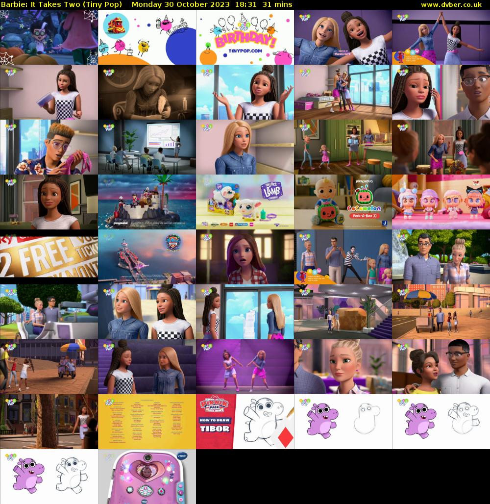Barbie: It Takes Two (Tiny Pop) Monday 30 October 2023 18:31 - 19:02