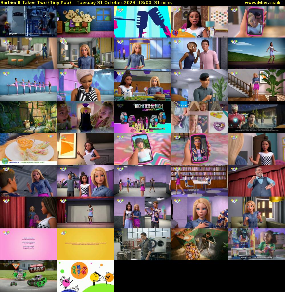 Barbie: It Takes Two (Tiny Pop) Tuesday 31 October 2023 18:00 - 18:31